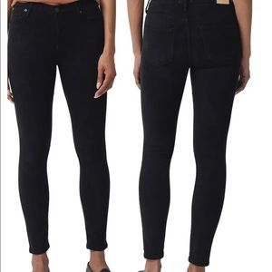 Citizens of Humanity Rocket Crop High Rise Skinny Stretch Velvet Pants!